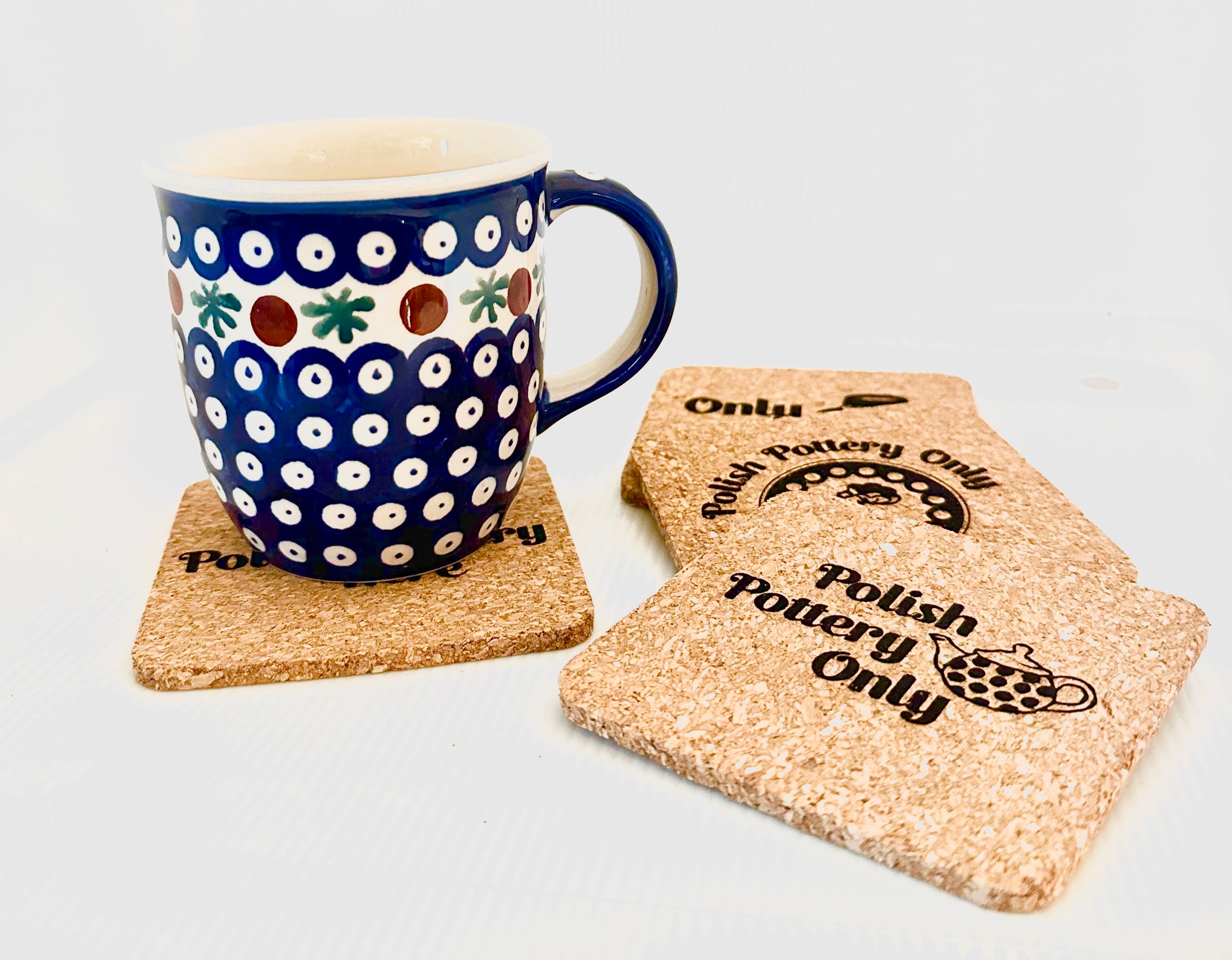 Coffee Lover Cork Coasters | Thick Cork Coaster | Various Designs